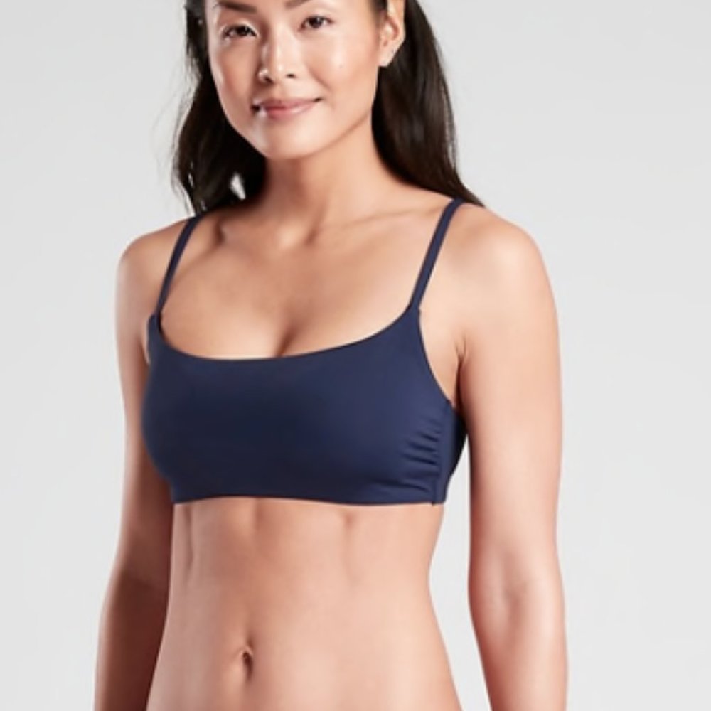 Athleta A-C- Scoop Bikini Top Small NWT